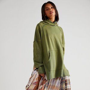 Free People Zoe Hoodie Hunter Green
